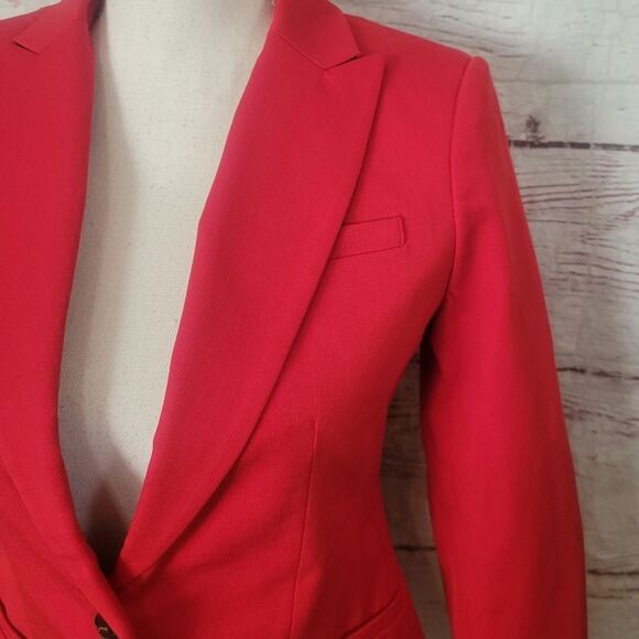 Banana Republic Classic Fit Red Blazer Size 0 NWT - Picture 5 of 7